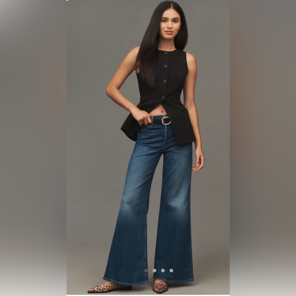 MOTHER Dark Blue Flare Jeans